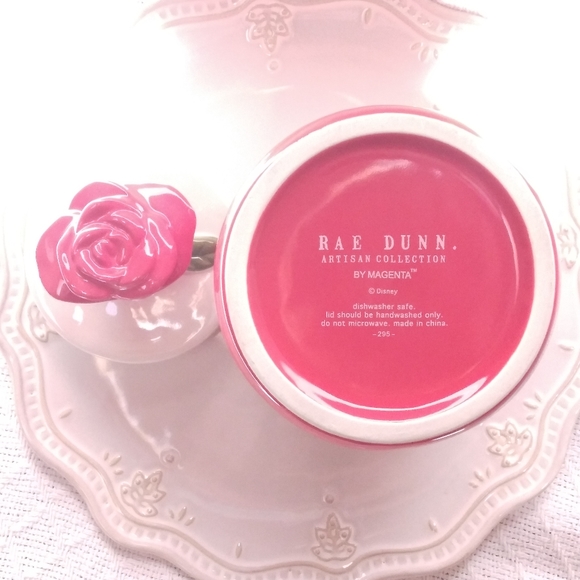 NWOT Rae Dunn Disney “Til The Last Petal Falls” Canister Beauty And The Beast - Picture 8 of 8